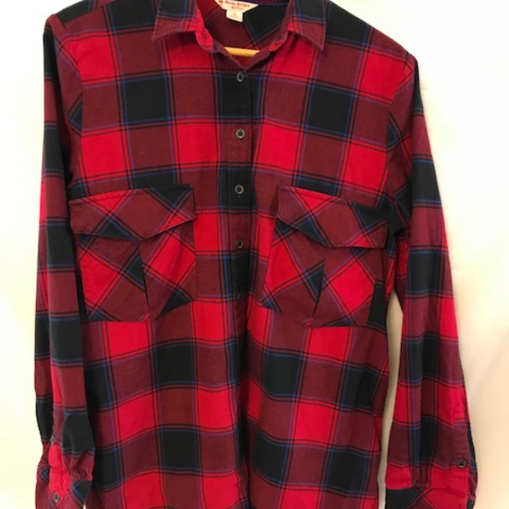 Brooks Brothers Red Fleece women's plaid shirt